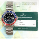 Rolex Black Dial  GMT-Master II "Pepsi" 16710 Stainless Steel Men's Watch 2006