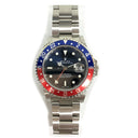 Rolex Black Dial  GMT-Master II "Pepsi" 16710 Stainless Steel Men's Watch 2006