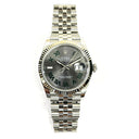 Rolex Datejust 36 Wimbledon Grey 126234  Fluted Bezel Stainless Steel Jubilee 2024
