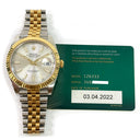 Rolex Datejust 41mm Silver Dial Jubilee 126333 Stainless Steel & Yellow Gold Watch 2022