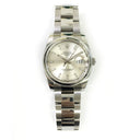 Rolex Oyster Perpetual Date 34mm Oyster 115200 Stainless Steel Watch Silver Index Dial 2020