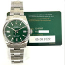 Rolex Oyster Perpetual Green Index Dial 124300 41mm Stainless Steel Watch  2022
