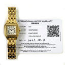 Cartier Panthere WGPN0008 22mm Yellow Gold with White Dial Ladies Watch