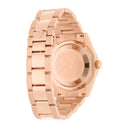 Rolex Day-Date 36 Ruby Baguette Diamond Dial 18k Rose Gold Watch 118205