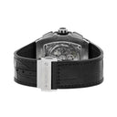 Hublot Spirit of Big Bang Titanium Pave 42mm Watch 641.NX.0173.LR.1704 Skeleton Dial, Black Leather Strap