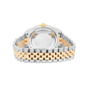Rolex Datejust 36 Gold/Steel 116233 Diamond Bezel White Roman Dial Jubilee Band Watch