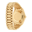 Rolex Day-Date 36mm 128238-0071 Yellow Gold Turquoise Roman Diamond Dial Presidential