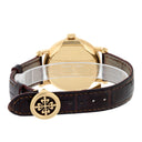 Patek Philippe 38mm Calatrava 5153j-001 Yellow Gold White Dial Leather Strap