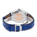 Jaeger Le Coultre  38mm Stainless Steel Blue Leather Band 142.8.92