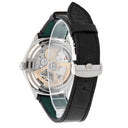 Rolex 1908 - 52509-0002 Alligator Leather Strap Domed And Fluted Bezel Black Index Arabic Dial White Gold Watch