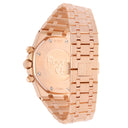 Audemars Piguet Royal Oak 26320OR.OO.1220OR.01 Black Chronograph Dial Rose Gold Black Mens Watch