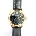 Patek Philippe Complications Annual Calendar 40mm 5205R-010 Rose Gold With Black Leather Watch Black Dial 2017