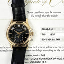 Patek Philippe Complications Annual Calendar 40mm 5205R-010 Rose Gold With Black Leather Watch Black Dial 2017