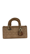 Dior - Small Lady D-Joy Bag Natural Macrocannage Raffia