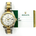 Rolex Sky-Dweller 326933 42mm Oyster Yellow Gold and Stainless Steel with White Dial Watch 2019