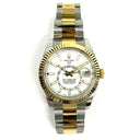 Rolex Sky-Dweller 326933 42mm Oyster Yellow Gold and Stainless Steel with White Dial Watch 2019