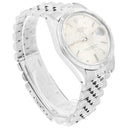 Rolex Oyster Perpetual Date Stainless Steel Watch Jubilee Silver Index Dial 15010 - 1983