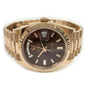 Rolex Day-Date 40 President 228235A Rose Gold with Chocolate Diamond Dial Watch 2022