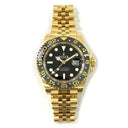 Rolex GMT-Master II 40mm Jubilee 126718GRNR Yellow Gold Watch Black Dial 2024
