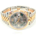 Rolex Datejust Grey Roman Dial 126331 Jubilee  Fluted Bezel Stainless Steel and Rose Gold Watch Wimbledon 2021