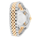 Rolex Datejust 36 Gold/Steel 116233 Diamond Bezel White Roman Dial Jubilee Band Watch