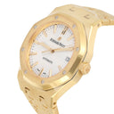 Audemars Piguet Royal Oak Selfwinding 15450BA.OO.1256BA.01 37MM White Index Dial Yellow Gold Watch UNWORN