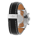 Breitling Navitimer World Black Dial Stainless Steel Watch A24322 New Strap