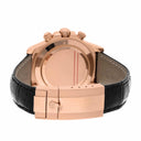 Rolex Daytona 18k Rose Gold Chocolate Arabic Dial Leather Band 40mm Watch 116515