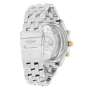 Breitling Chronomat Black Dial 39MM Steel & 18K Yellow Gold B13352 Diamond Bezel