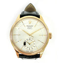 Rolex Cellini Dual Time 50525 39mm Rose Gold with Silver Dial Watch 2016