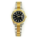 Rolex Datejust Black Dial 41mm Fluted Bezel 126333 SS / YG Oyster  Watch 2021