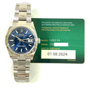 Rolex Datejust 126234  Blue Index Dial 36mm Oyster Stainless Steel Watch 2024