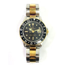 Rolex GMT-Master 40mm 1675 Oyster Stainless Steel & Yellow Gold Watch Black Dial