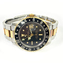 Rolex GMT-Master 40mm 1675 Oyster Stainless Steel & Yellow Gold Watch Black Dial