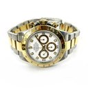 Rolex Daytona 16523 40mm Gold/Steel with White Dial Watch 2000