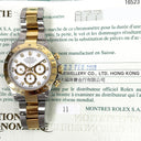 Rolex Daytona 16523 40mm Gold/Steel with White Dial Watch 2000