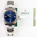 Rolex Oyster Perpetual 39mm 114300-0003 Stainless Steel with Blue Dial Watch 2019