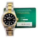 Rolex Black Dial Explorer 36mm 124273 Stainless Steel & Yellow Gold Two Tone Oyster Bracelet Watch  2022