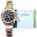 Rolex 116503 Daytona 40mm Stainless Steel and Yellow Gold with Black Dial Watch 2017