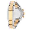 Rolex Daytona Yellow Gold & Steel Black Mother Of Pearl Diamond Dial 116523 B/P