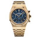 Audemars Piguet Royal Oak 26320ba.oo.1220ba.02 41mm Blue Chronograph Dial Yellow Gold Watch - 2017