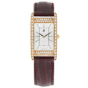 Audemars Piguet Quartz 6383 002 Diamond bezel White Dial Vintage Watch