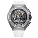 Royal Oak Concept 26587TI.OO.D010CA.01 Skeleton Dial Light Grey Rubber Straps Titanium Watch