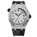 Audemars Piguet Royal Oak Offshore 15710ST.OO.A002CA.02 White Dial Rubber Strap Stainless Steel Watch