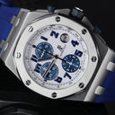 Audemars Piguet Royal Oak Offshore 26020ST.OO.D020IN.01 Chronograph Stainless Steel Watch Blue Rubber Strap