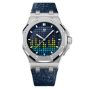 Audemars Piguet Royal Oak Offshore 77600TI.OO.A343CA.01 37mm Blue Dial Rubber Straps Titanium "Music Limited Edition" Watch