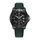Breitling Avenger Automatic GMT Night Mission S32320101B1X1 44mm Black-Camouflage Dial Uni-directional Rotating Bezel Ceramic With Green Calfskin Leather Strap Watch
