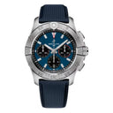 Breitling Avenger B01 Chronogragh AB0146101C1X1 42mm Blue Dial Unidirectional, Ratcheted Bezel Stainless Steel With Blue Calfskin Leather Strap Watch
