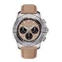 Breitling Avenger B01 Chronogragh AB0147101A1X1 44mm Beige  Dial Unidirectional, Ratcheted Bezel Stainless Steel with Sand Calfskin Leather Strap Watch