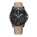 Breitling Avenger B01 Chronogragh Night Mission SB0146101B1X1 42mm Black Camoflage /Patterned Dial Unidirectional Rotating Bezel Ceramic with Sand Calfskin Leather Strap Watch